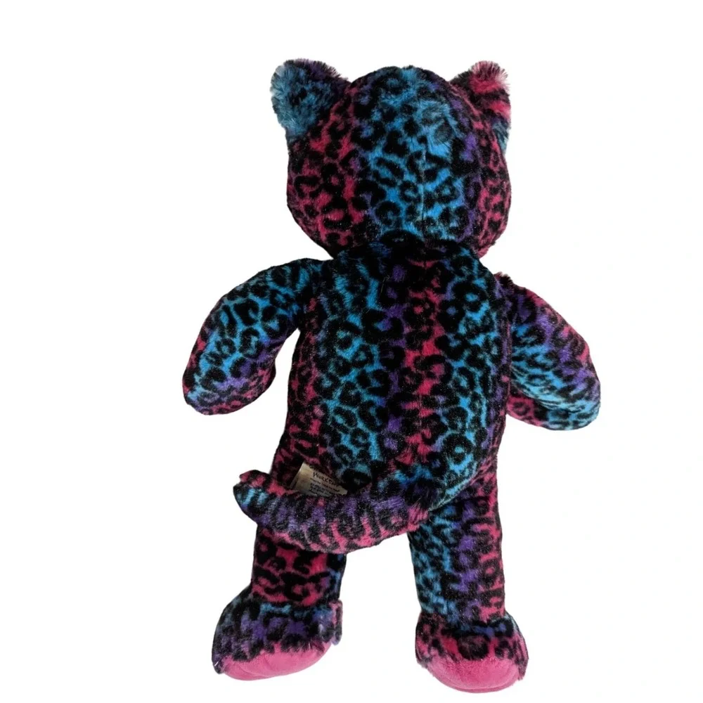 Build-A-Bear Wild About Spots Leopard Cat Pink‎ Blue Plush Retired